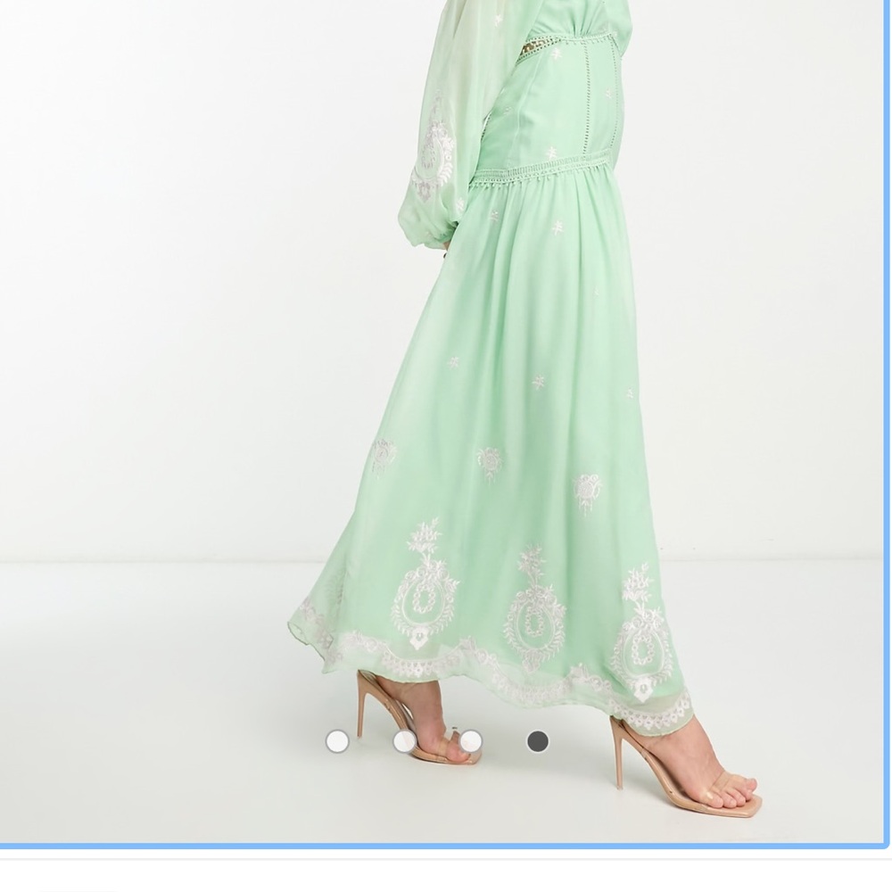 ASOS Mint Green Maxi Dress size 2 tall